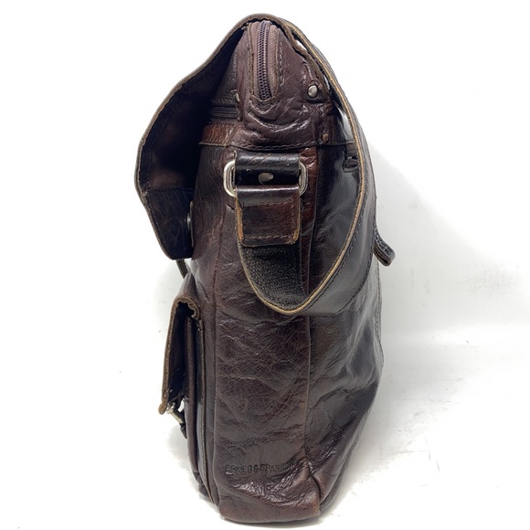 Jack George’s Spikes & Sparrow Brown Leather North/South Messenger Bag in EUC. - Picture 6 of 16